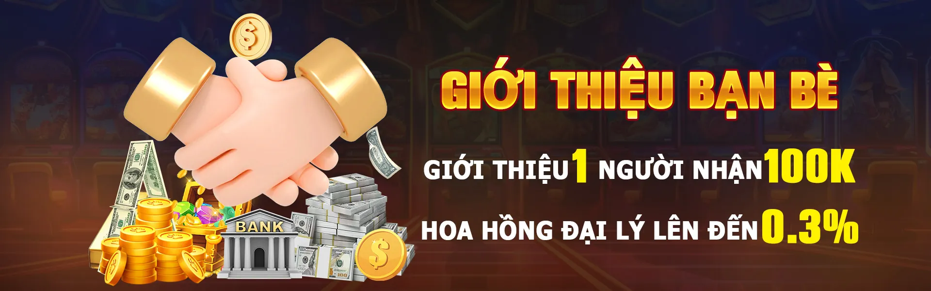 Banner khuyến mãi game casino hấp dẫn